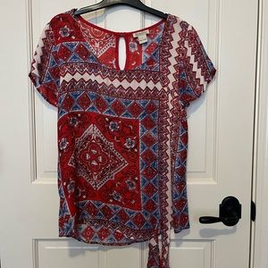 Lucky Brand Scarf Top